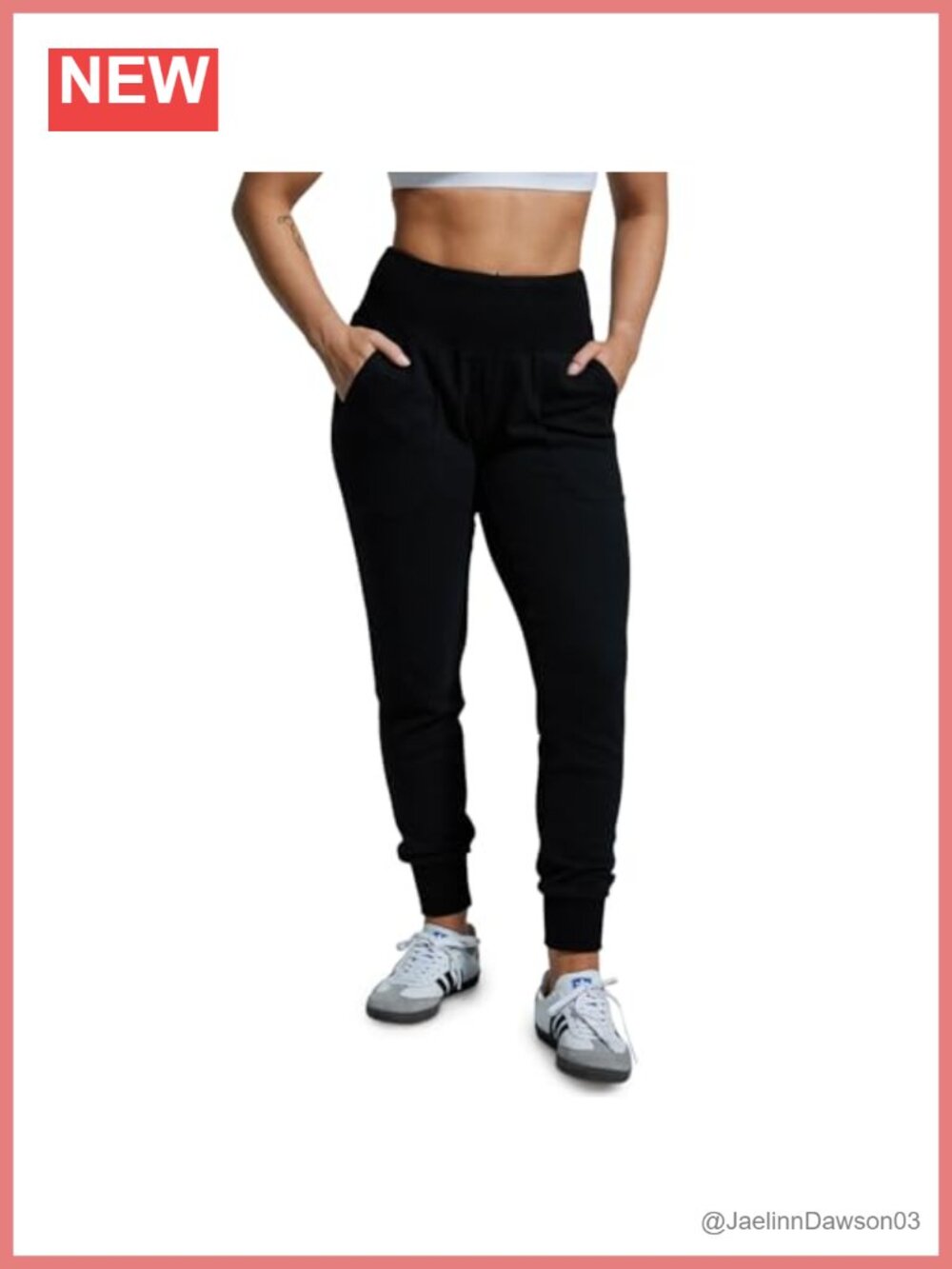 Women's Cloud Jogger Tapered Sweatpants Cotton Blend Side Pockets